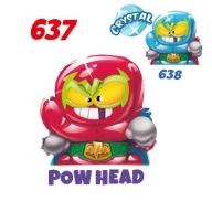 SUPER ZINGS seria 9 637 Pow Head czerwony crystal