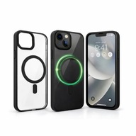 Etui MagSafe do iPhone 14 przezroczyste magnetyczne czarne case