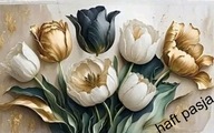 HAFT DIAMENTOWY KWIATY KWIAT TULIPANY DIAMOND PAINTING MOZAIKI DIAMENTOWE