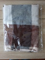 Zimowy szal brąz/ecru 180cm