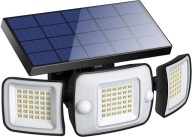 INTELAMP Lampy Solarne Z Czujnikiem Ruchu 108 LED IP65 Wodoodporne