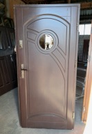 DRZWI Zewnętrzne Drewniane Sosnowe Wejściowe 99x208cm