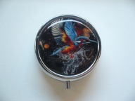 PIGULARZ POJEMNIK NA TABLETKI PTAK ZIMORODEK