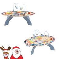 MUZYCZNY STOLIK Z DREWNA INTERAKTYWNY SENSORYCZNY MONTESSORI EDUKACYJNY 7W1