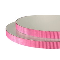 Podkład pod tort STYRODUR BIAŁY 30 cm BOK Karbowany „Różowa Fala”