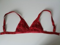 Śliczna markowa bielizna Hunkemoller XS braletka wiśniowa