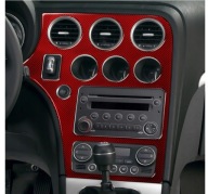 JA53 ALFA 159 AUTOMAT OKLEINY KOKPITU DEKORY FOLIA PANEL TUNING KOKPIT 3D