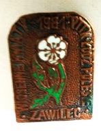Odznaka - Zawilec Wiosenne Kwiaty Polskie PTTK Łódz 1981
