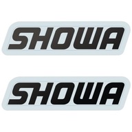 2x Naklejka z Logo SHOWA, Czarna, 3 Rozmiary Motocyklowa Nalepka Sponsorska