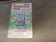 Gniezno Wojskowa mapa topograficzna Mogilno Swarzędz Śrem Słupca Mogilno