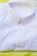 KOSZULA BIAŁA KRÓTKI RĘKAW 6 lat 116 NON IRON