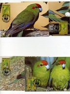 A45190)WWF-Maximum Karty Ptaki: Norfolk-Inseln 421 - 424