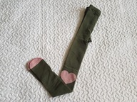 Wola rajstopy zielone i różowe serce nowe roz 110-116