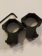 2-częściowy montaż do lunety 30mm na szynę Weawer'a 11mm do wiatrówki itp..