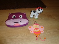 ZABAWKI DLA DZIECKA, LAPTOP KOMPUTER, ZEBRA, WIESZACZEK