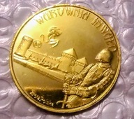 Moneta kolekcjonerska Warownia Inwałd Park Średniowieczny ZłotaPolska Zamek