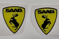 Naklejka wypukła 3D Szalony Łoś SAAB - Szalone Łosie SAAB