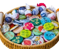 TEA Planet - Herbata Puer, Biała, Anhua i inne - 60 g. netto w 10 krążkach.