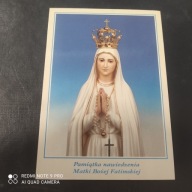 POCZTÓWKA OBRAZE PAMIĄTKA NAWIEDZENIA MATKI BOŻEJ FATIMSKIEJ
