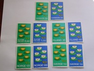 Zw. Pocztowy NORDEN '77 - lilie wodne - zestaw - ** OPIS !