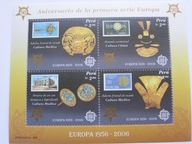 Peru - 50 lat znaczka EUROPA CEPT - Mi. bl.32 **