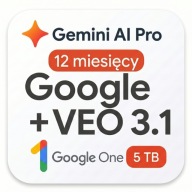 Dostęp do Google One AI Premium 5TB + Gemini Pro - 12 miesiący