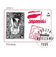 ZNACZEK : POCZTA NIEZALEŻNA - SOLIDARNOŚĆ