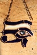 Przywieszka – Amulet „Oko Ra” Witraż Tiffany, rękodzieło, Idealny Prezent