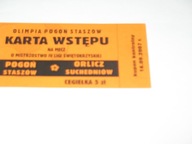 OLIMPIA POGOŃ STASZÓW - ORLICZ SUCHEDNIÓW bilet IV Liga Świętokrzyska