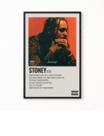 Plakat A4 z ramką POST MALONE "STONEY" 21x29,7cm
