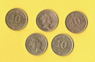 Hong Kong 10 Cents 1989 r.