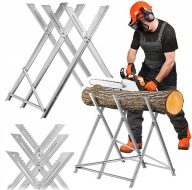 STOJAK DO CIĘCIA DREWNA KOZIOŁEK SKŁADANY KOBYŁKA KOZIOŁ METALOWY 150 kg