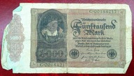 BANKNOT DO KOLEKCJI NIEMCY 5000 MAREK 1922