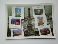 Francja - PARYŻ - różne widoki miasta - pocztówka