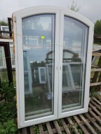 OKNA/DRZWI Łukowe Balkonowe Dwuskrzydłowe Plastikowe PCV 149x210cm 3 sztuki