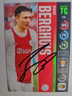 Karta panini autograf Ajax Berghus Top Class 2022