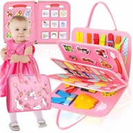 TABLICA MANIPULACYJNA SENSORYCZNA MONTESSORI KSIĄŻECZKA EDUKACYJNA DUŻA XXL