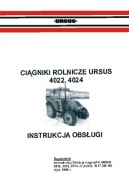 Ursus 4022, 4024 - instrukcja obsługi kołowych ciągników rolniczych