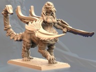 Queens of Tombs Elder Sphinx Reborn Pinup B Fantasy RPG D&D Druk 3D NSFW