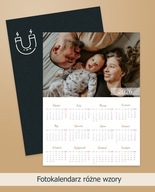 Personalizowany Fotokalendarz 2026 magnetyczny A5 na lodówkę | Różne wzory