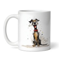 Kubek z psem, wesoły pies 330ml