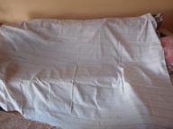 Prześcieradło z cienkiego lnu z okresu PRL - 205cm x 155cm - bdb !!