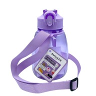 Smukee Bidon na Wodę z Uchylnym Ustnikiem i Naklejkami 700ml Fioletowy