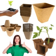 DONICZKI DO ROZSADY TORFOWE PRODUKCYJNE SADZONKI BIODEGRADOWALNE 18 SZTUK