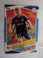 Karta topps match attax autograf Bayer Leverkusen Champions League Bender