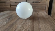 Biały Szklany klosz okrągły do lampy, żyrandola śred. ok 15cm otwór ok. 4cm