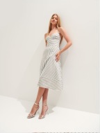 Sukienka midi w zielone paski Mohito XL 42