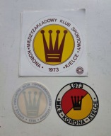 KORONA KIELCE MKS KLUB SPORTOWY PIŁKA NOŻNA NAKLEJKA WLEPKA PRL