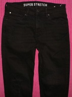 H/Mdenim skinny - JEANSY BIODRÓWKI RURKI DZIURY 164cm