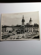 NOWY SĄCZ 1960- RYNEK-KOŚCIÓŁ - PIWO OKOCIMSKIE- APTEKA MOTORYZACJA PRL